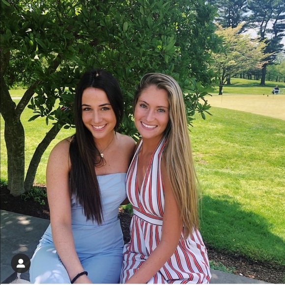 Striped halter top urban outfitters jumpsuit - Picture 4 of 4